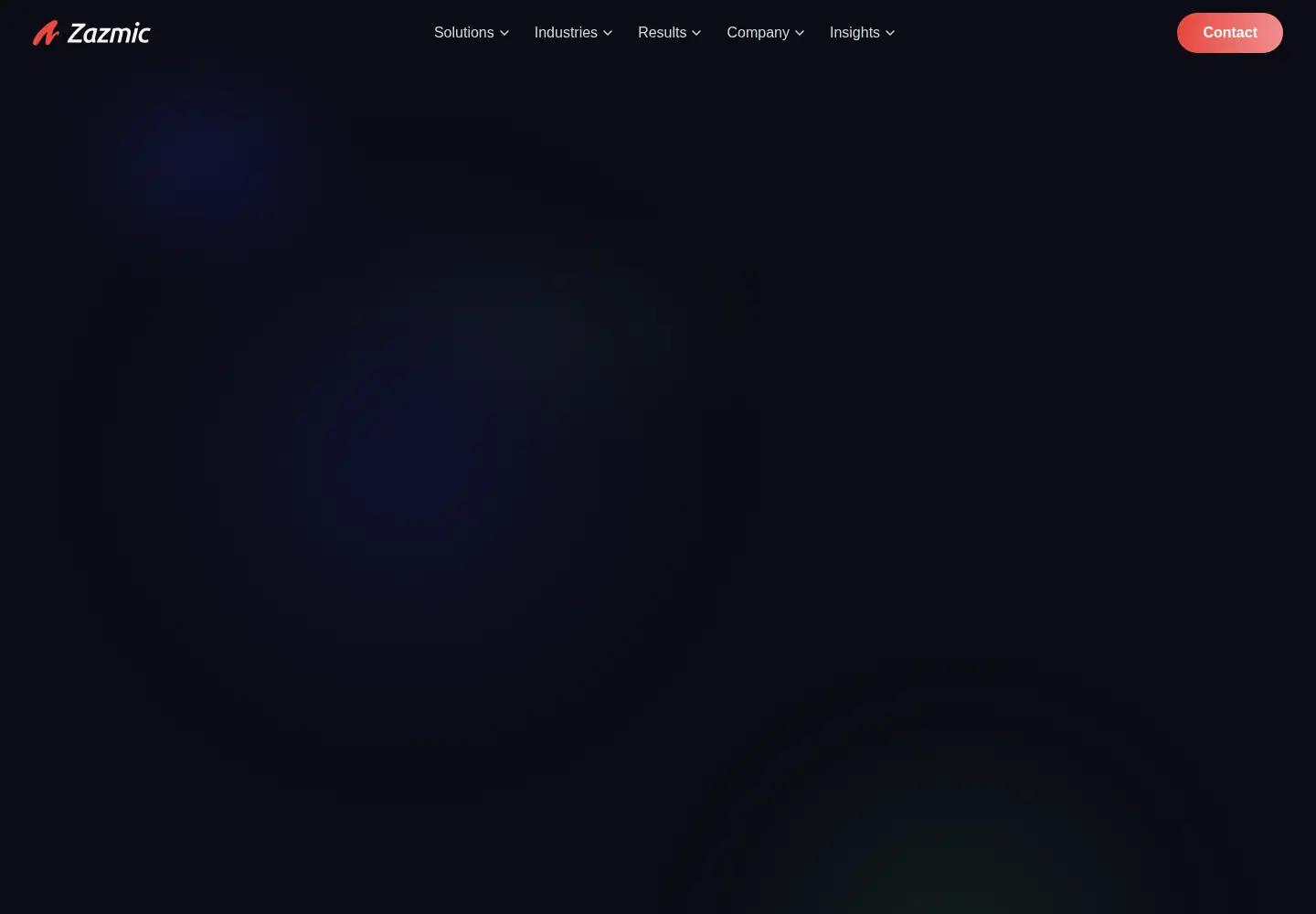 Screenshot of zazmic.com
