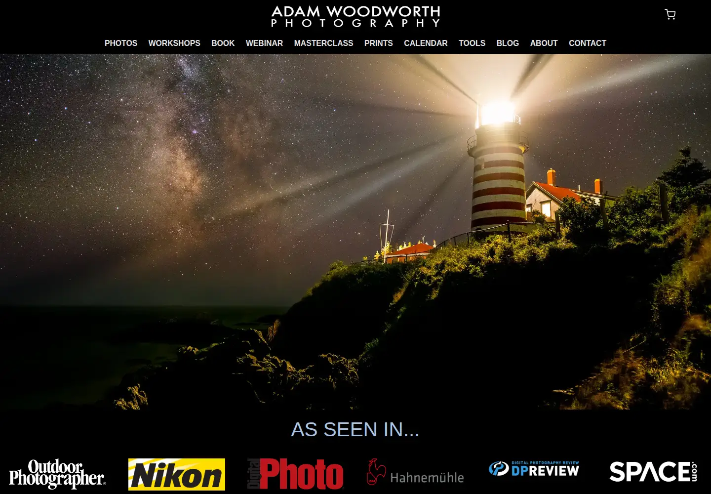 Screenshot of adamwoodworth.com
