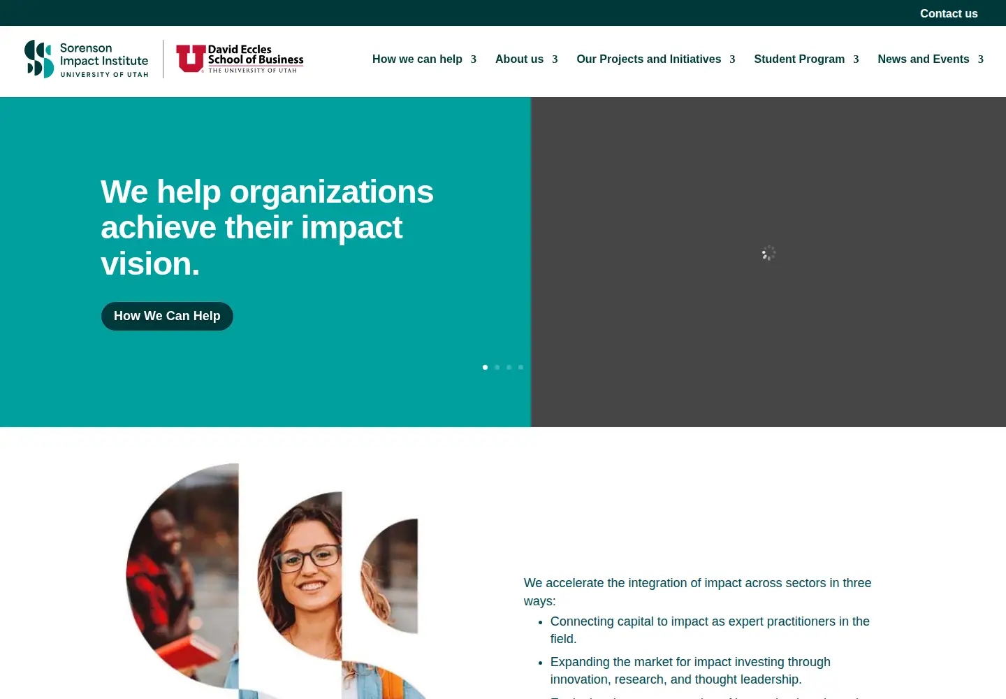 Screenshot of sorensonimpactinstitute.com