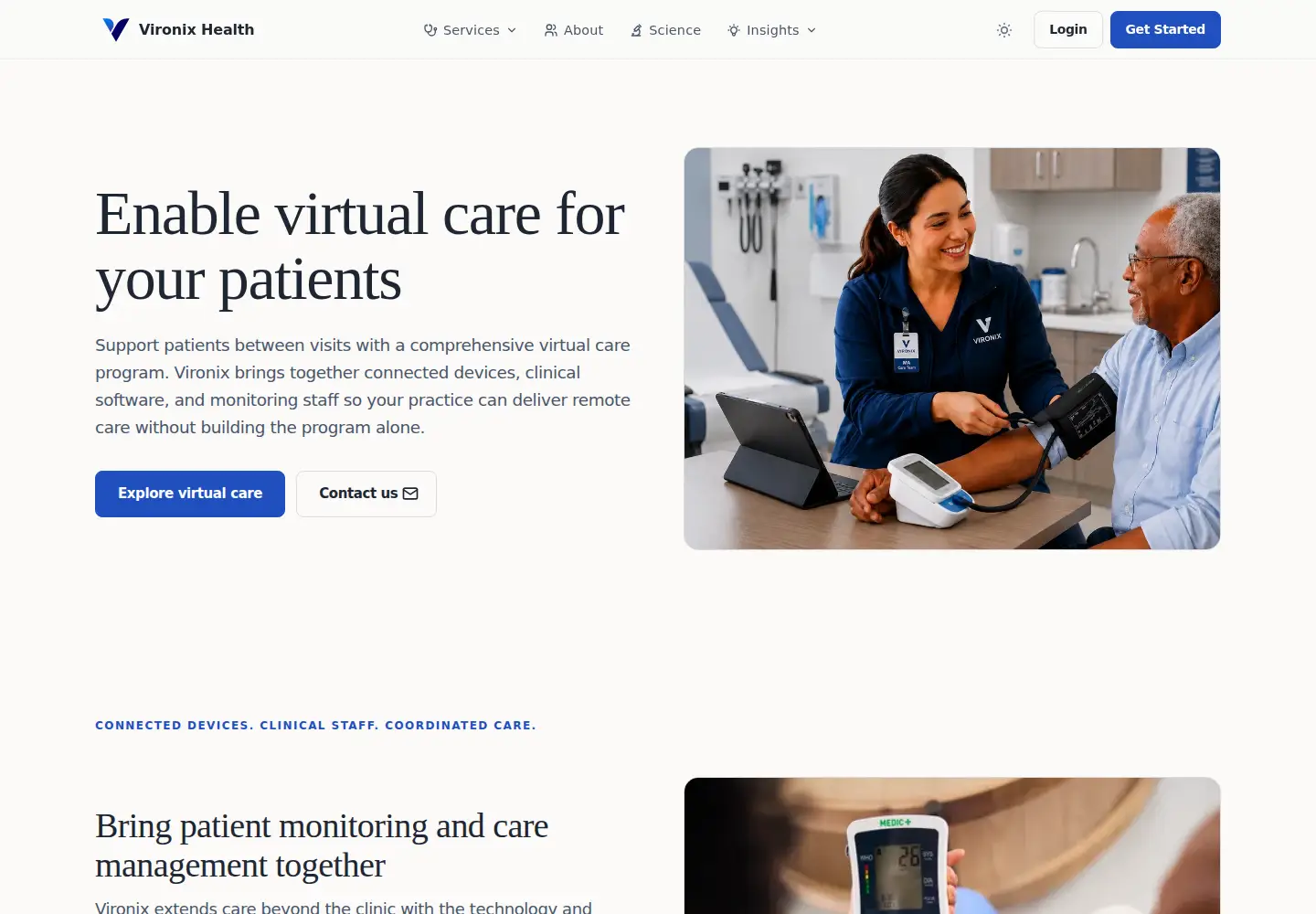 Screenshot of vironix.ai