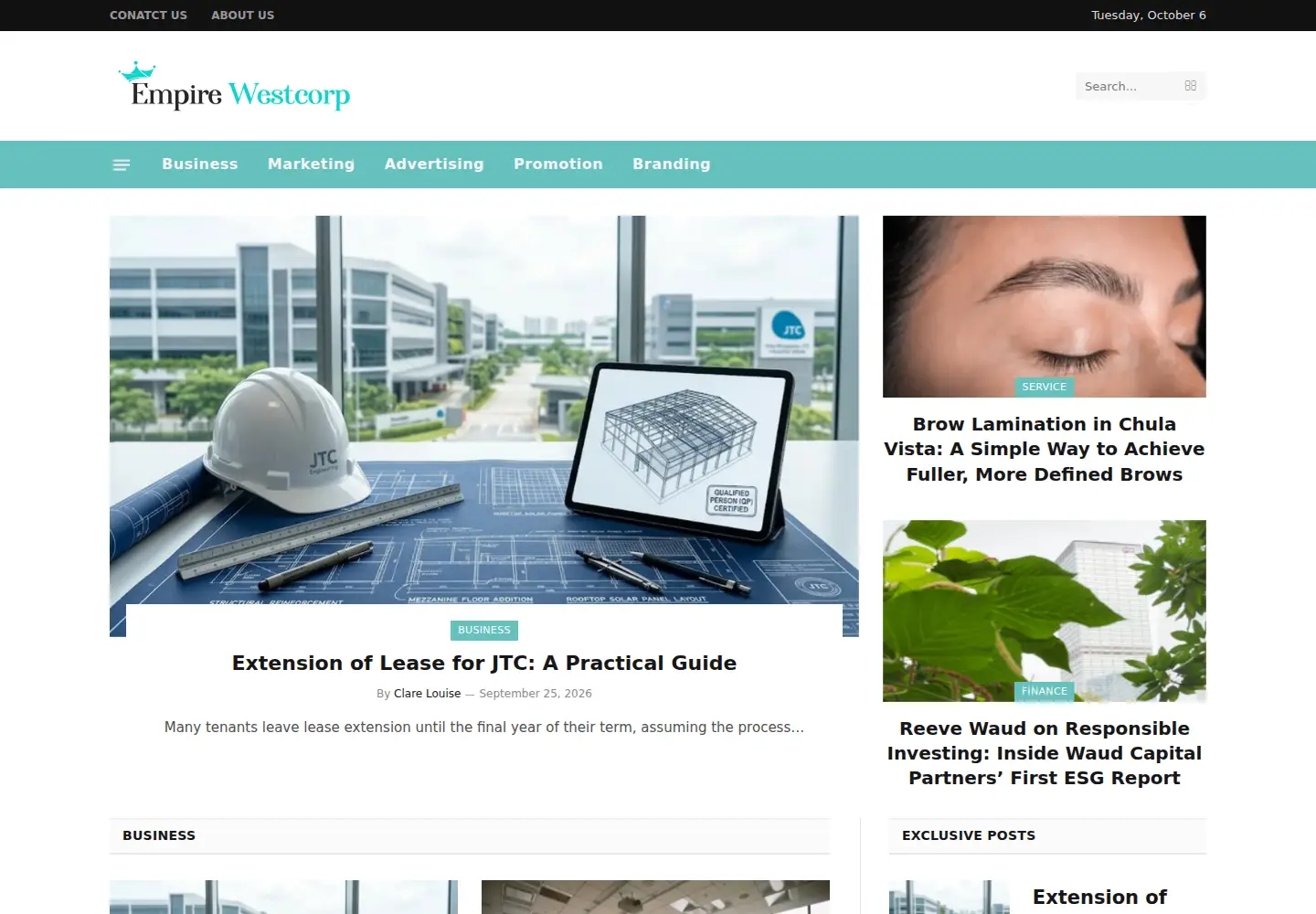 Screenshot of empirewestcorp.com
