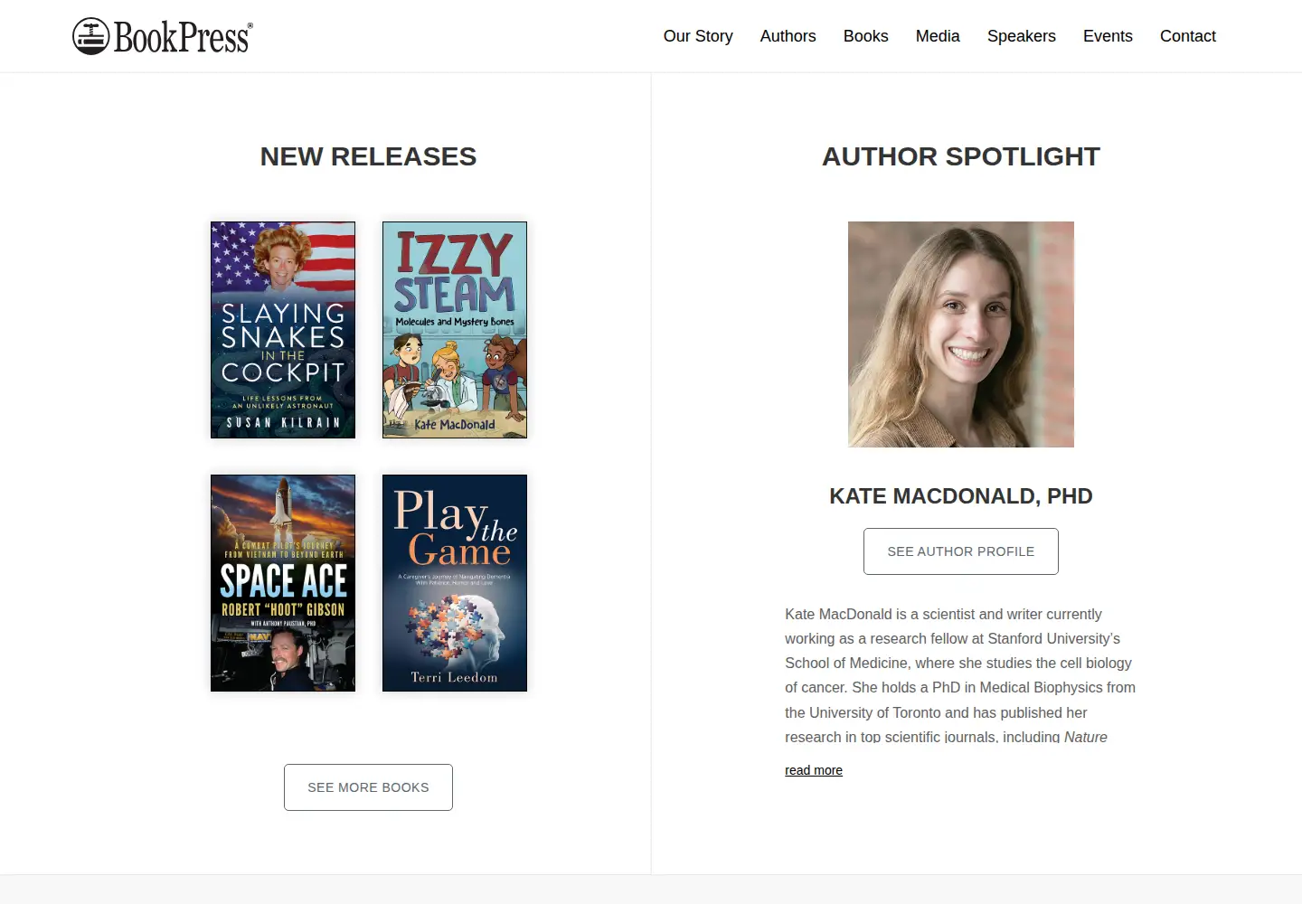 Screenshot of bookpresspublishing.com