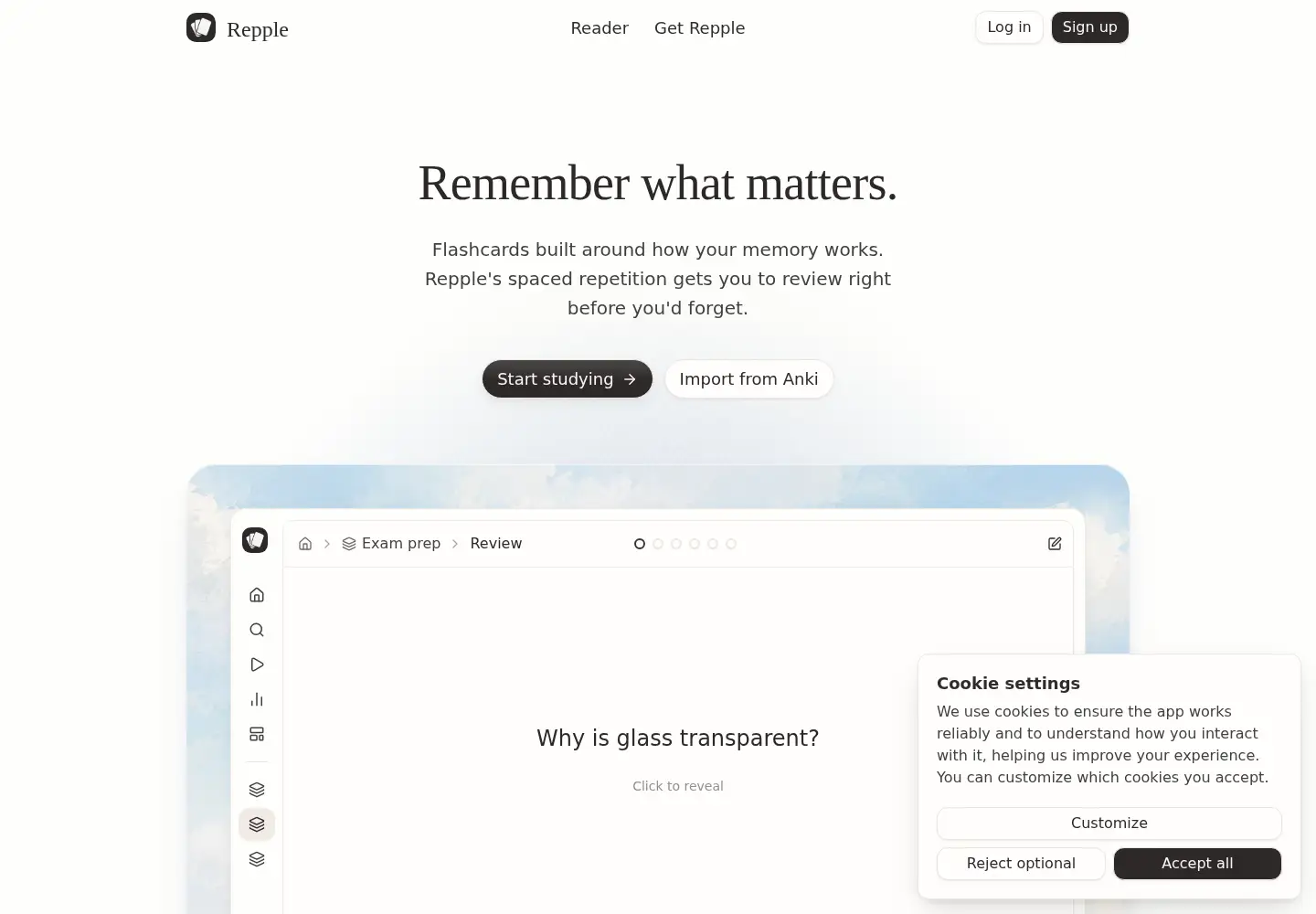 Captured homepage of repple.sh in the current scan