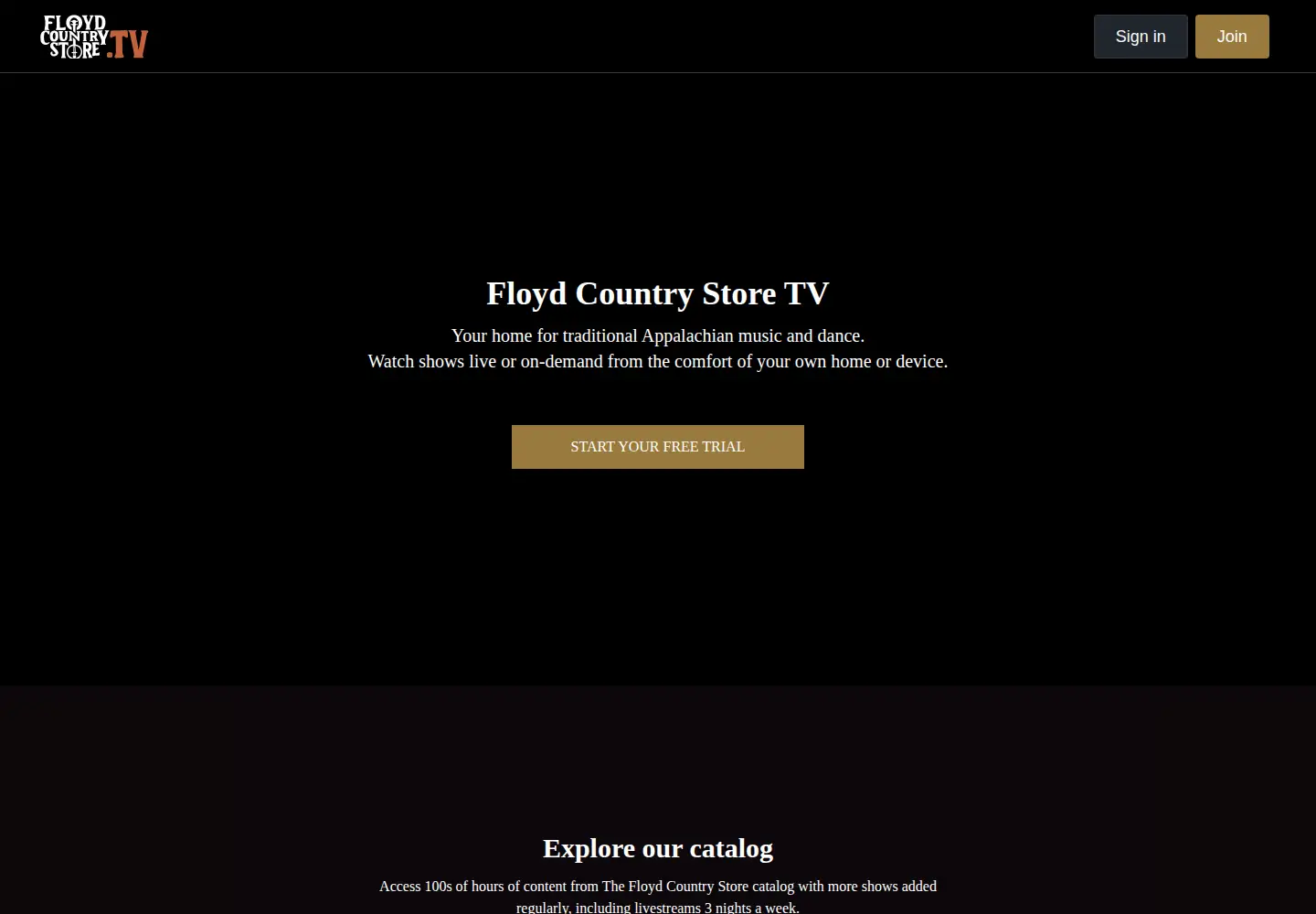 Screenshot of floydcountrystore.tv