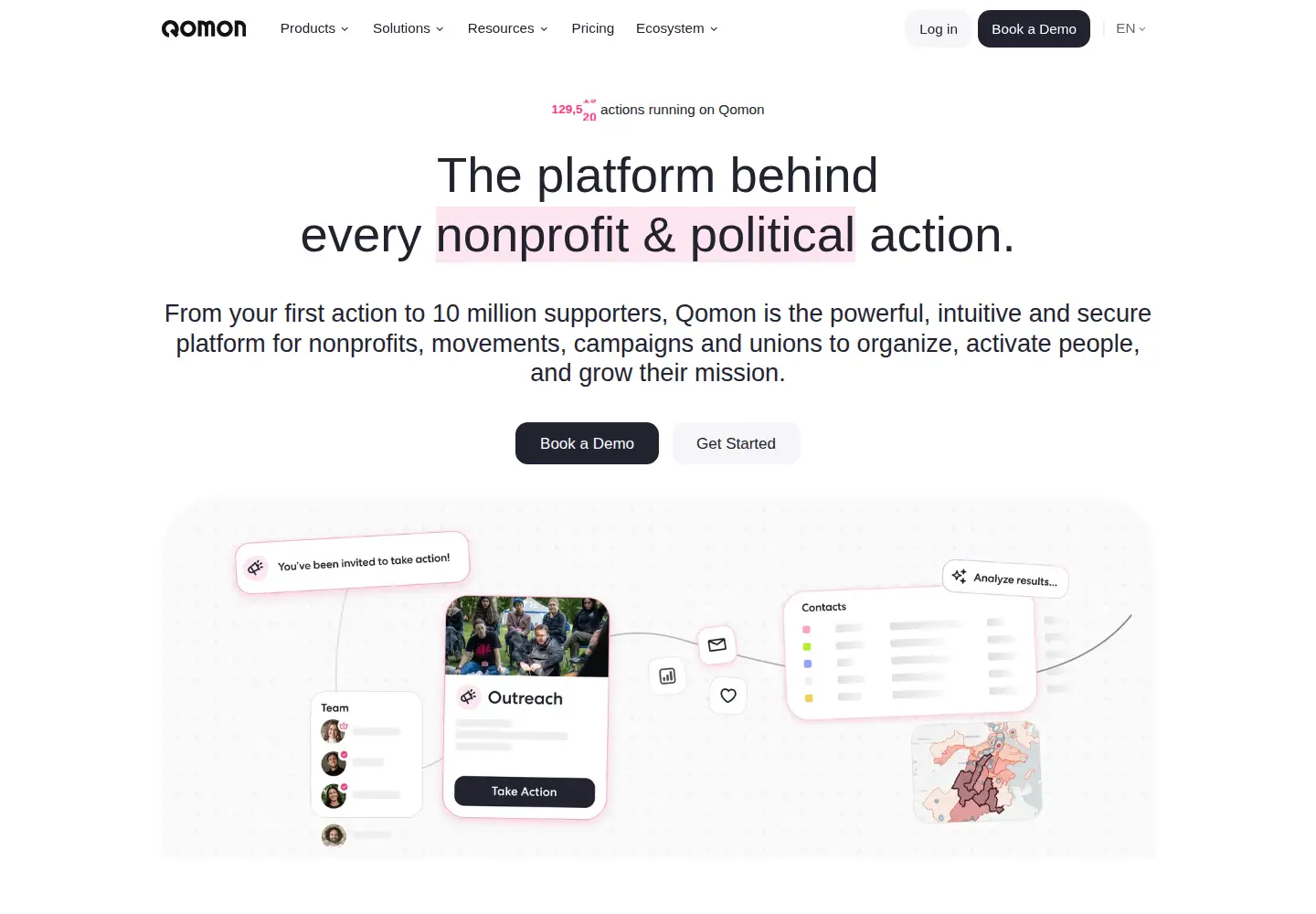Captured homepage of qomon.com in the current scan
