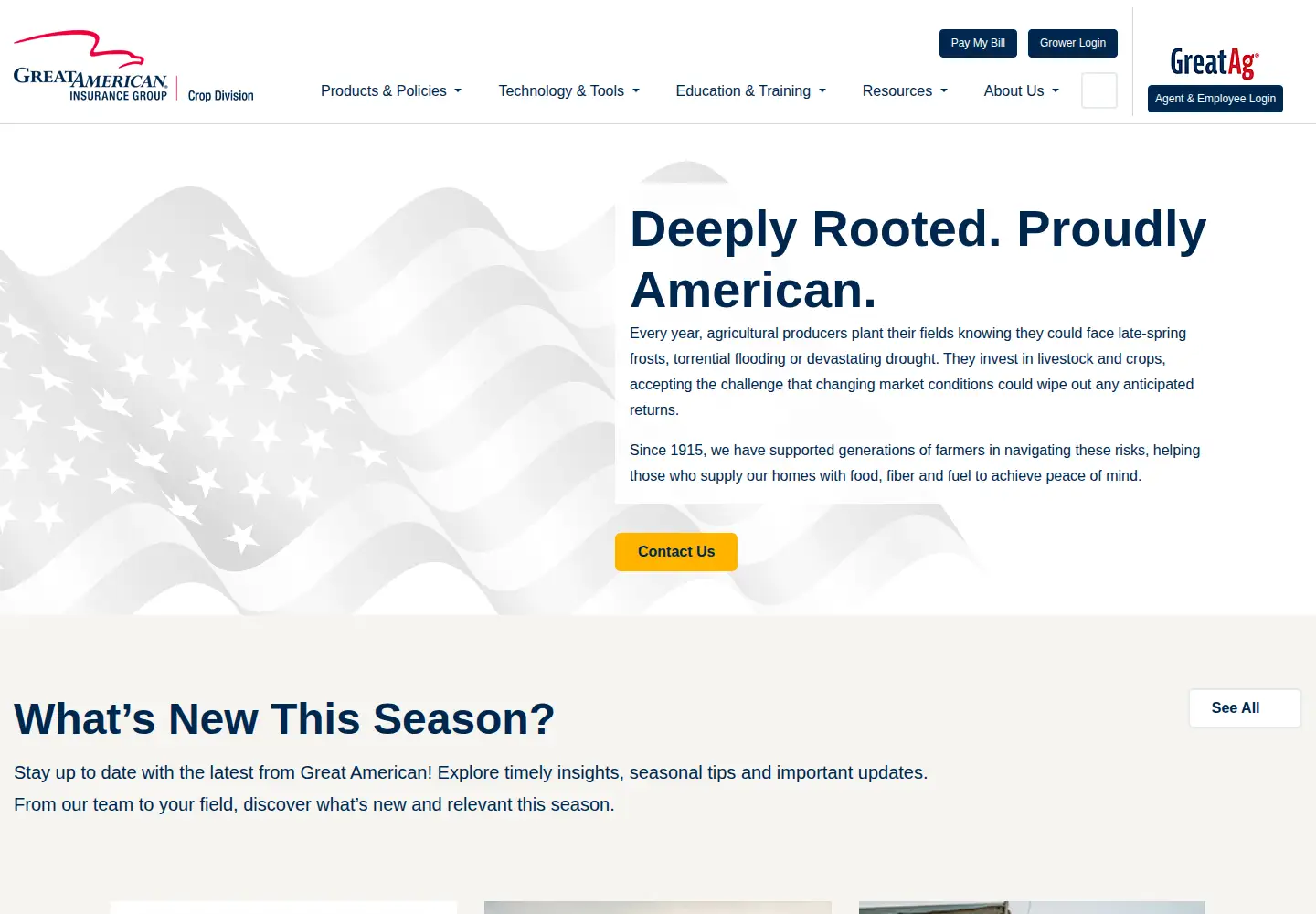 Screenshot of greatamericancrop.com