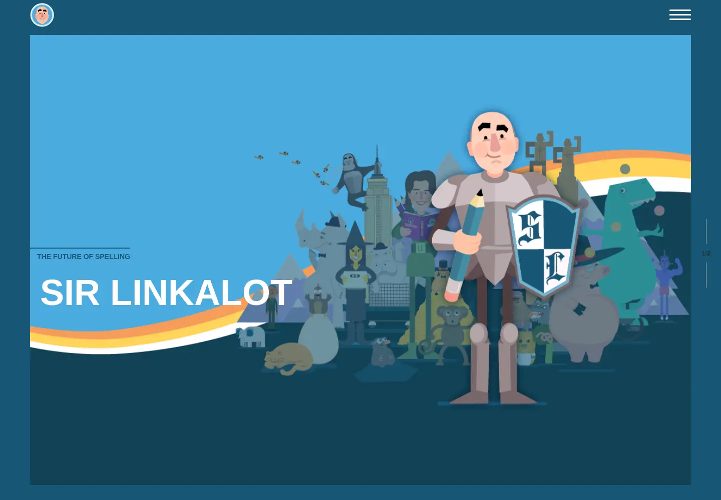 Captured homepage of sirlinkalot.org in the current scan
