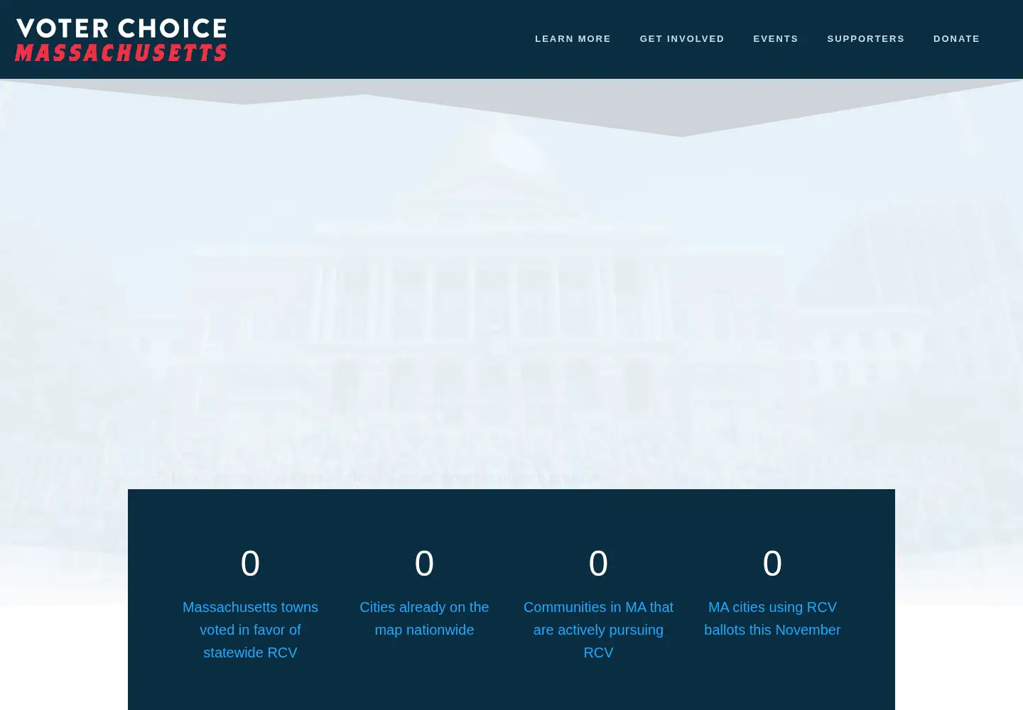 Screenshot of voterchoicema.org