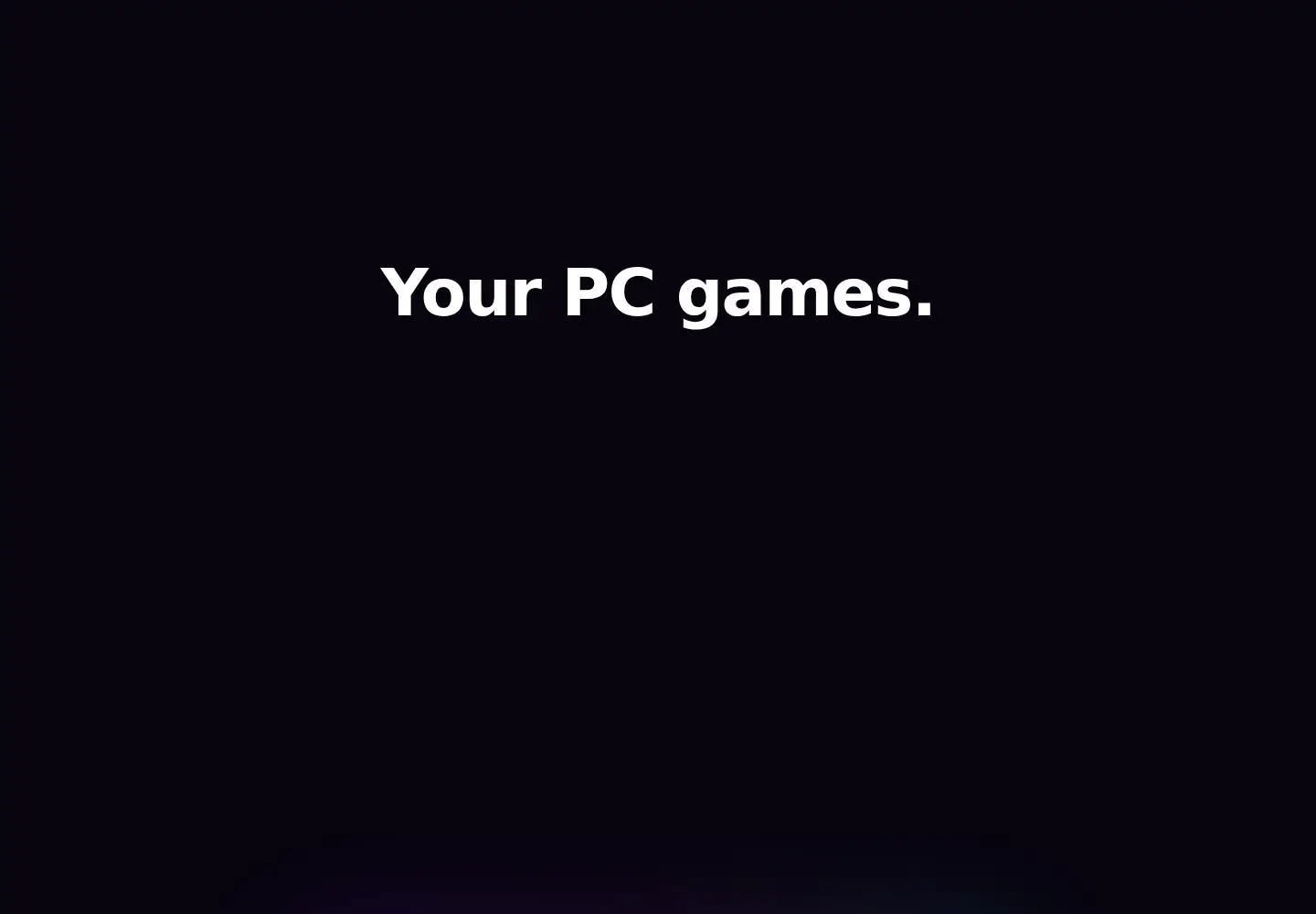 Captured homepage of gamenative.app in the current scan