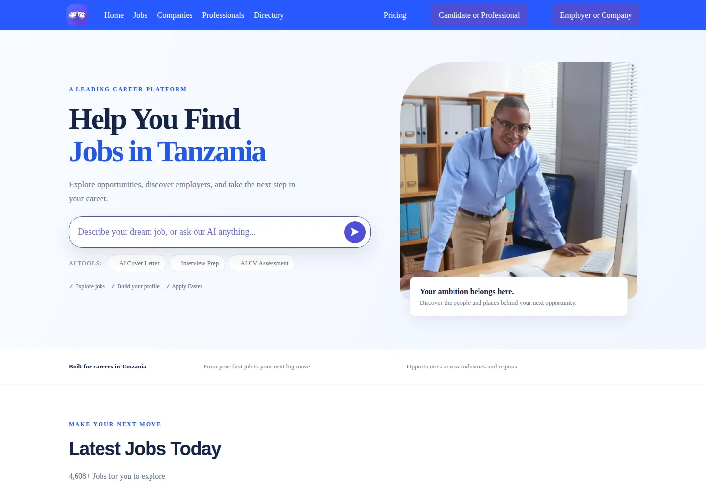Screenshot of zoomtanzania.net