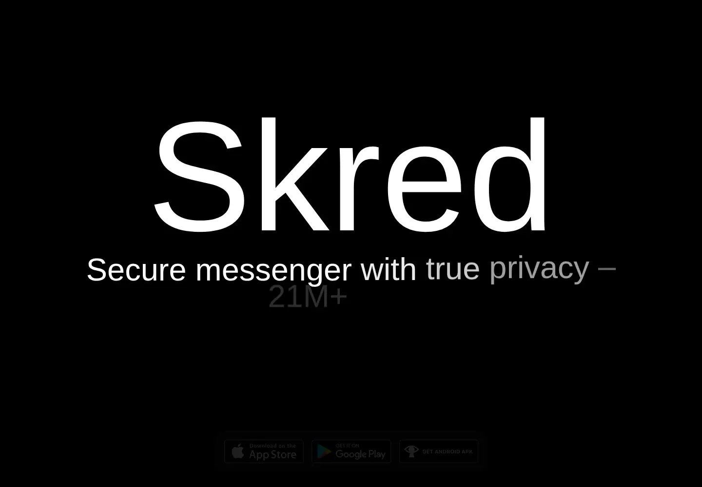 Screenshot of skred.mobi