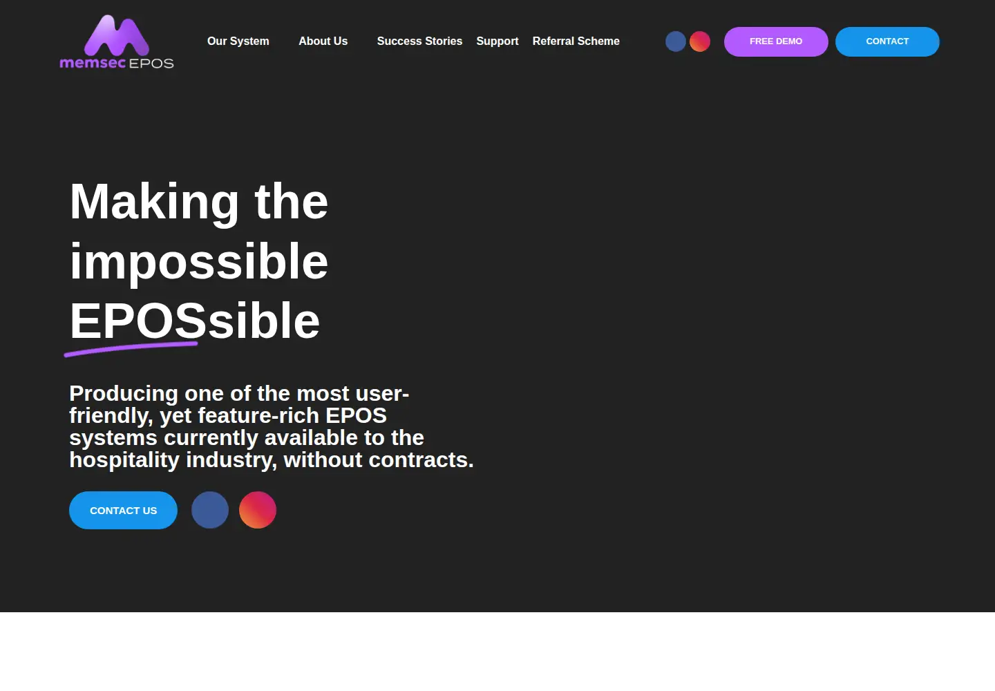 Screenshot of memsecepos.co.uk