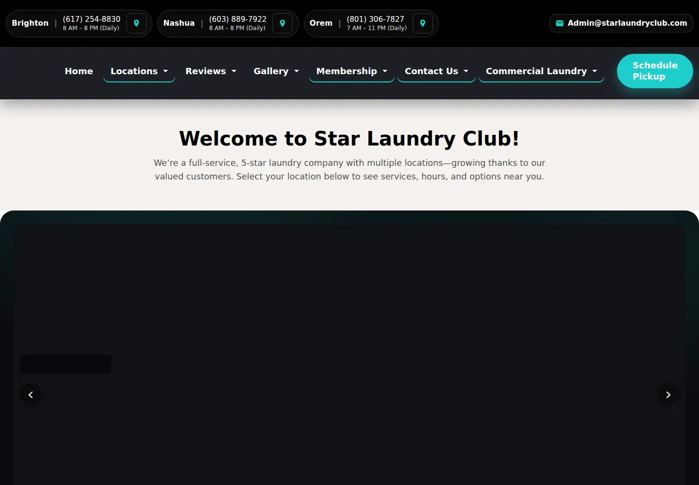 Screenshot of starlaundryclub.com