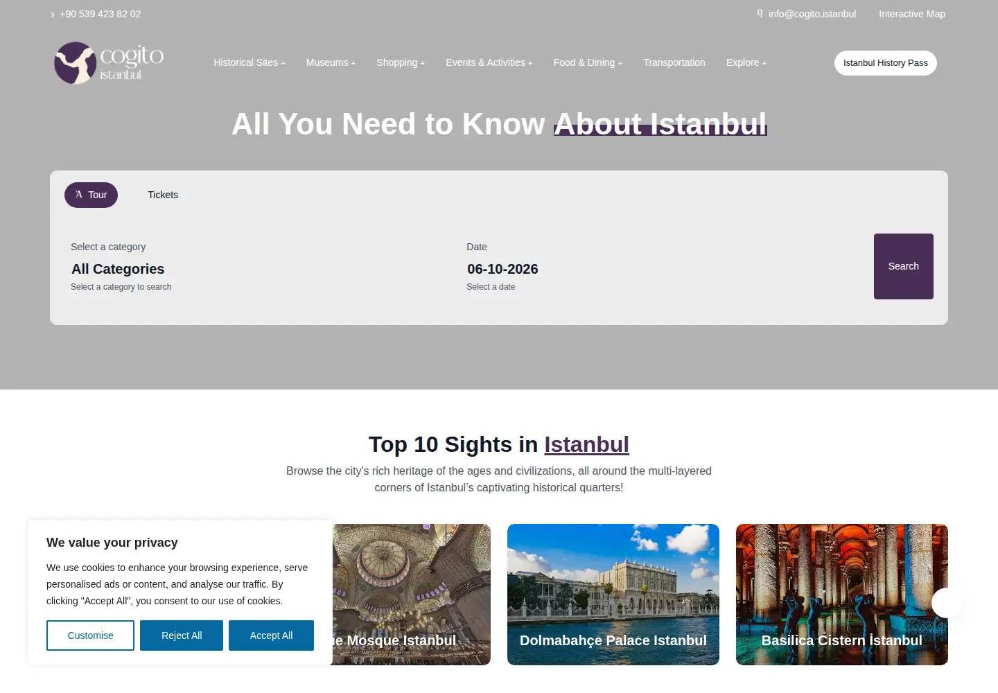 Screenshot of cogito.istanbul