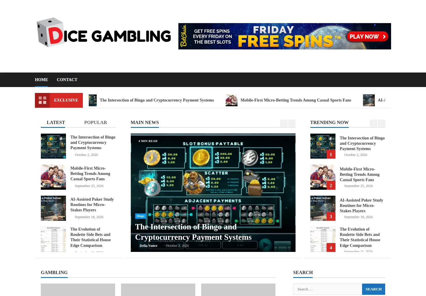 Screenshot of dicegamblinggames.com
