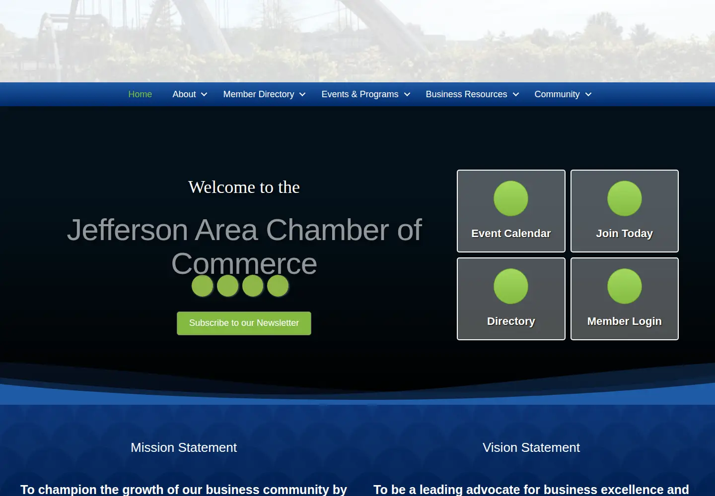 Screenshot of jeffersonchamberwi.com