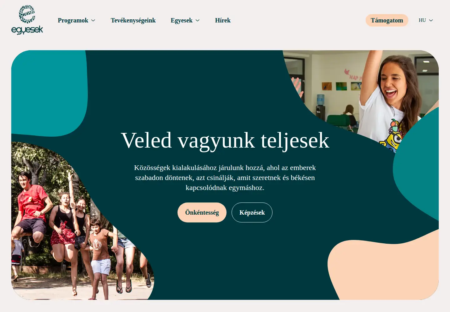 Screenshot of egyesek.hu
