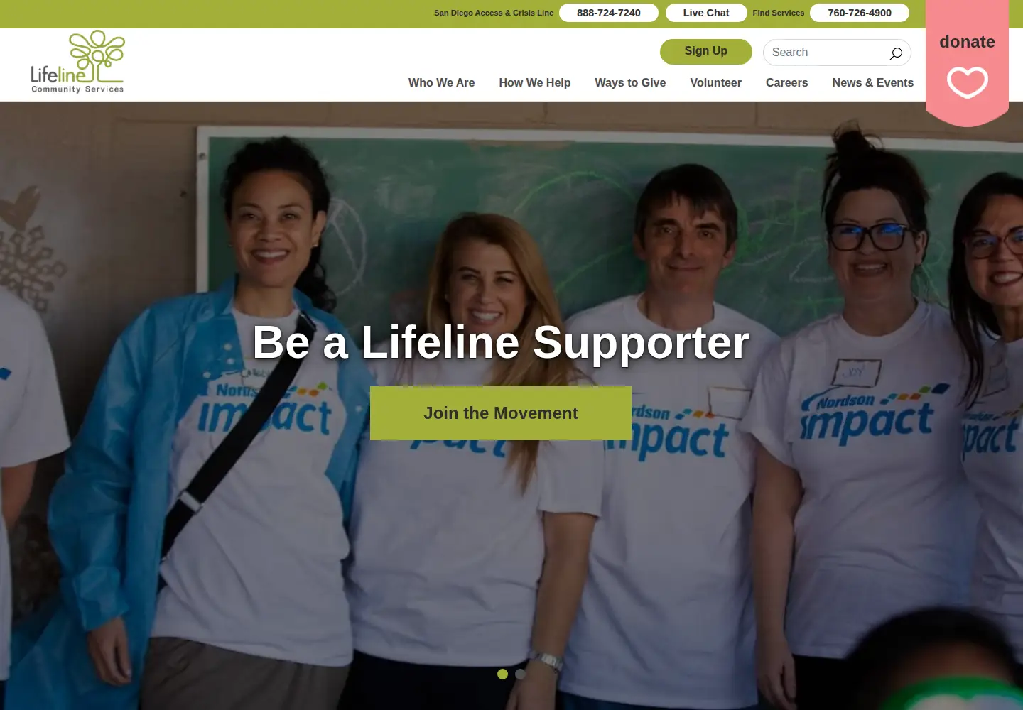 Screenshot of lifelinecs.org