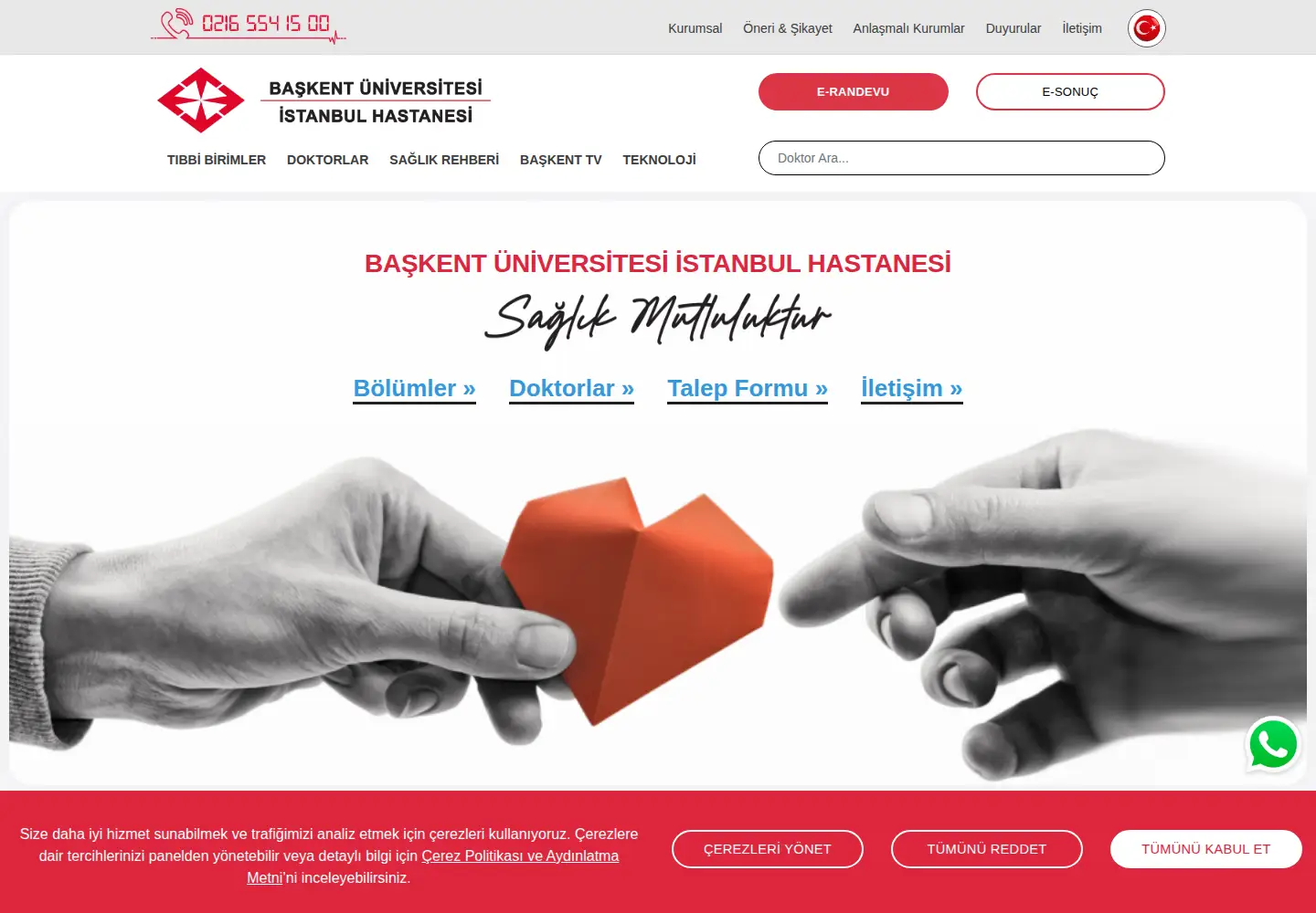 Screenshot of istanbulbaskentuniversitesi.com