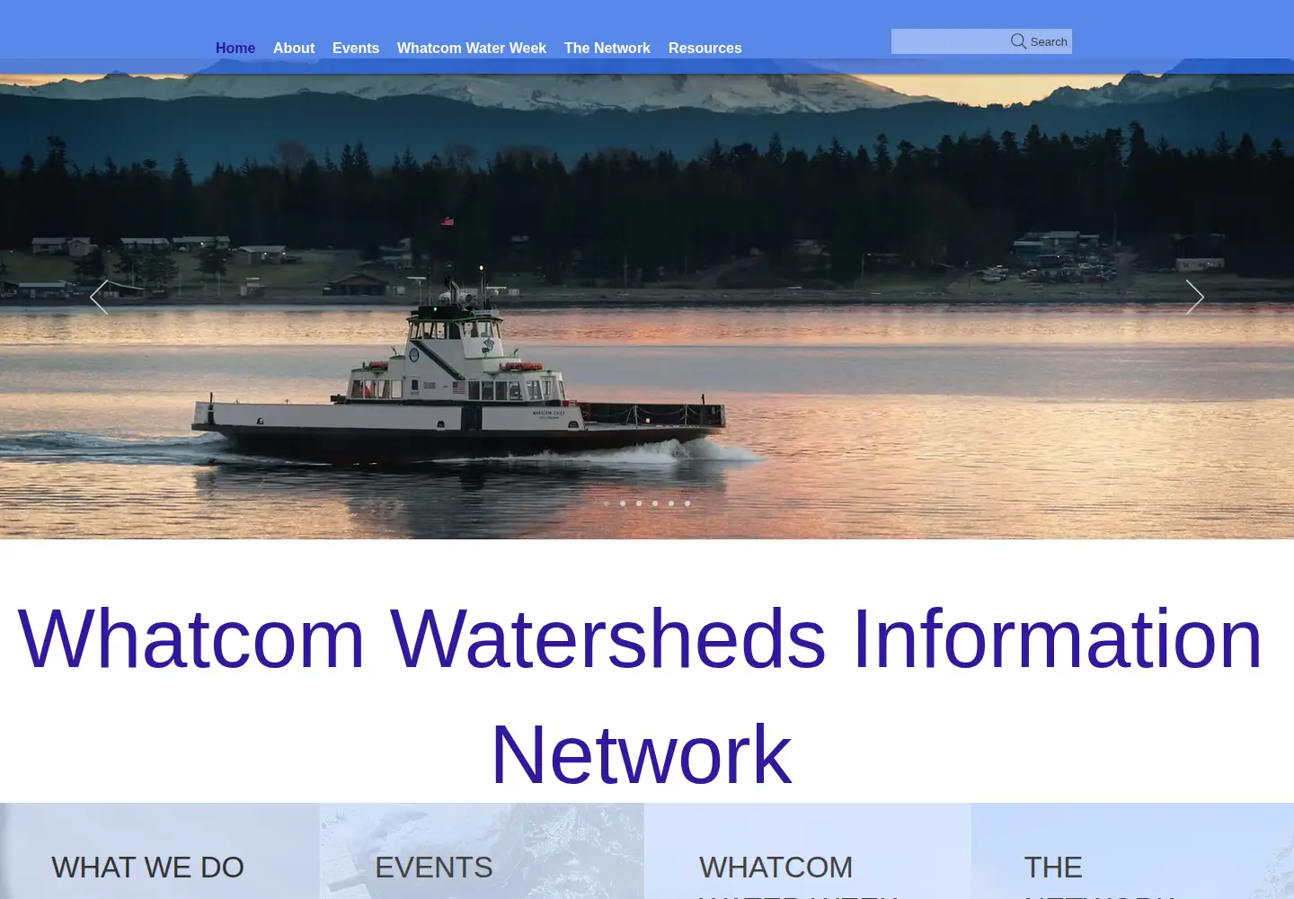 Captured homepage of whatcomwin.org in the current scan