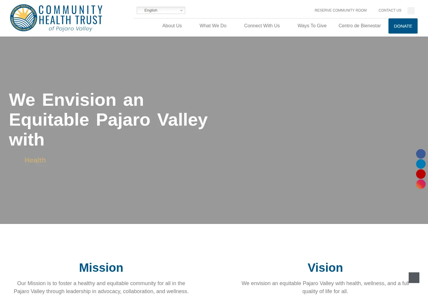 Screenshot of pvhealthtrust.org