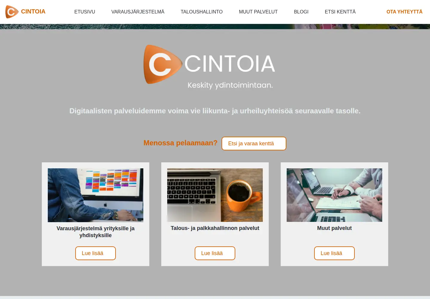 Screenshot of cintoia.com