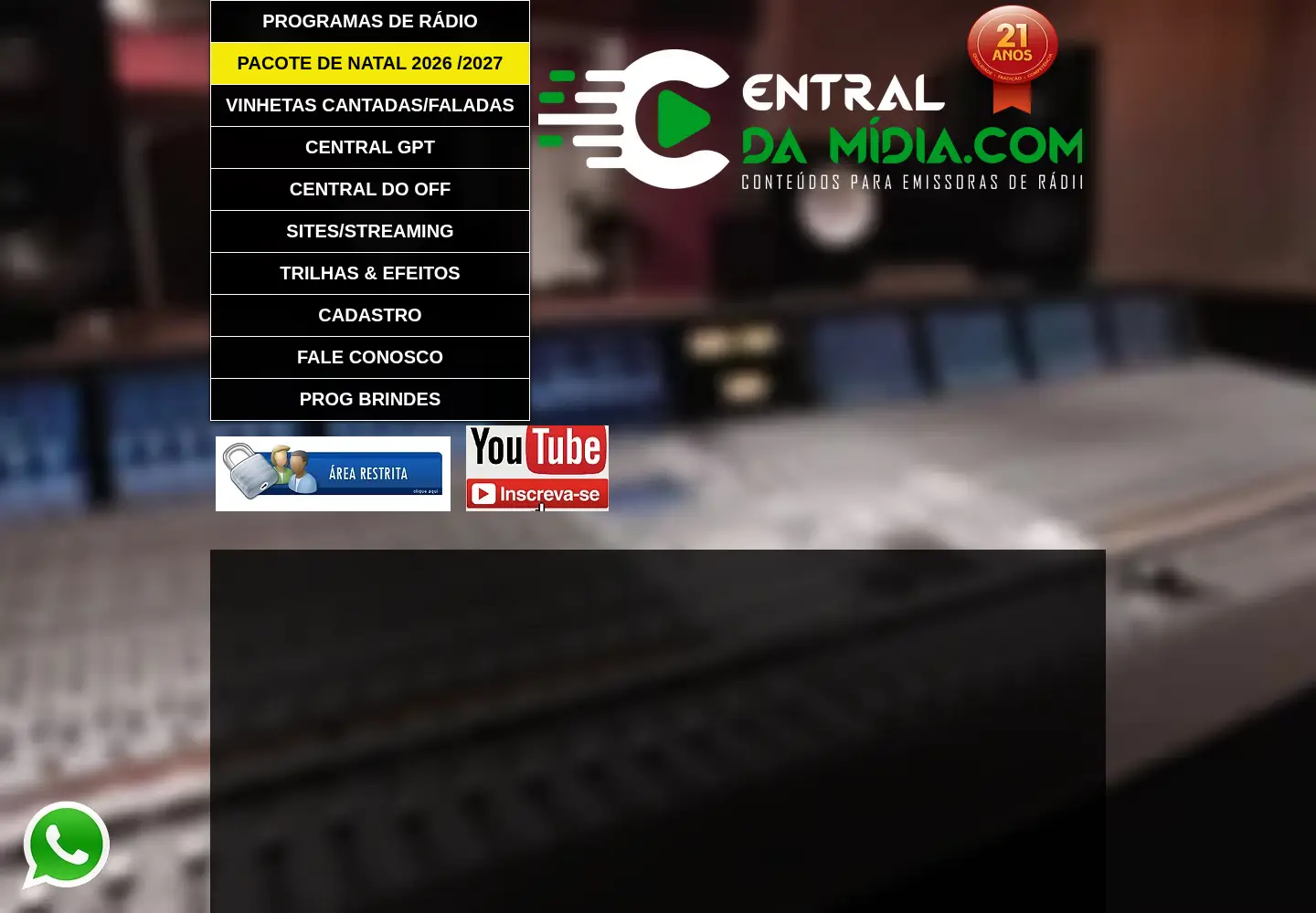 Screenshot of centraldamidia.com