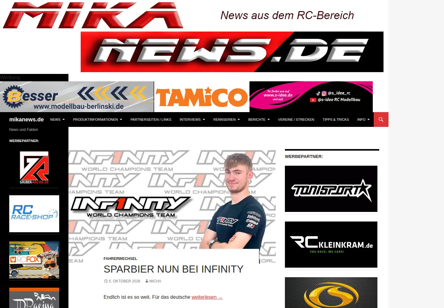 Screenshot of mikanews.de
