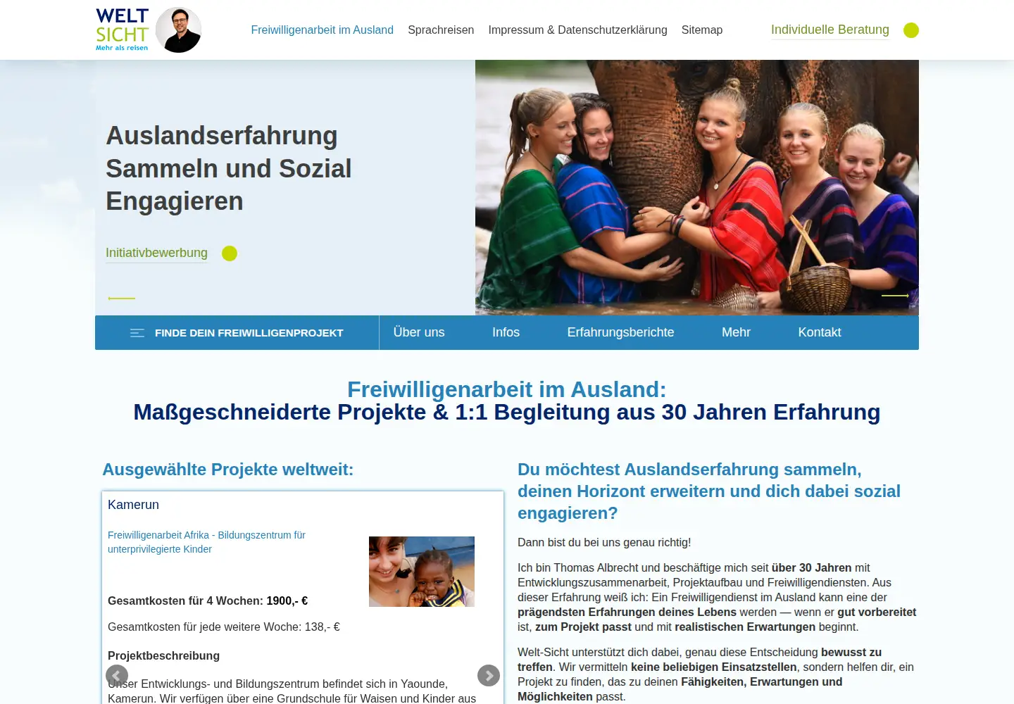 Screenshot of welt-sicht.org