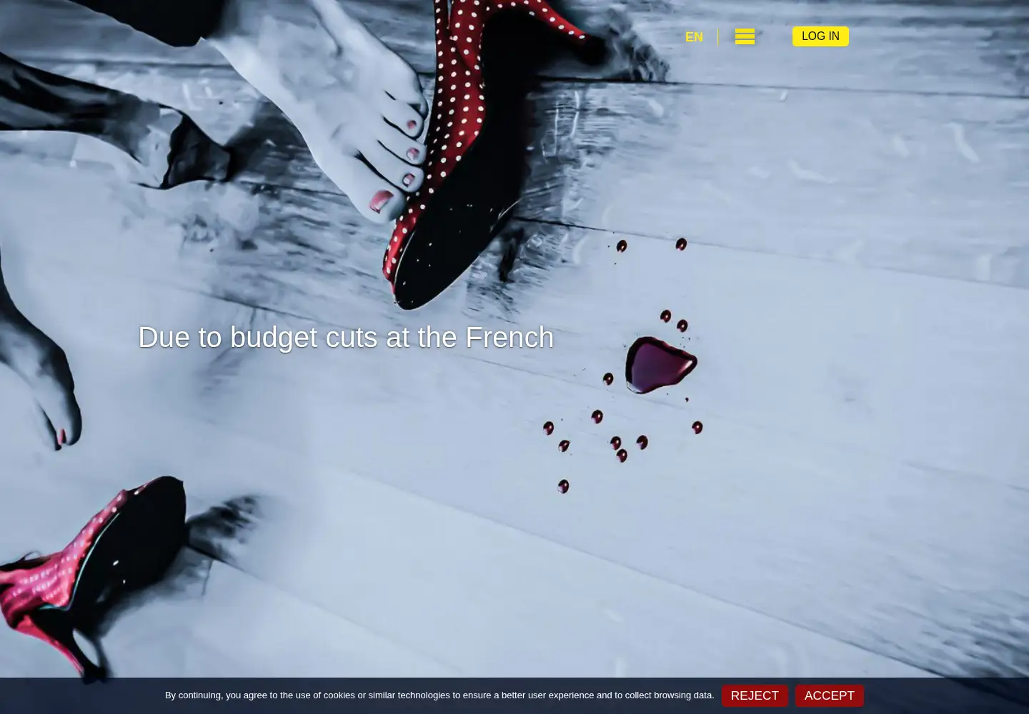 Captured homepage of frenchcrime.com in the current scan