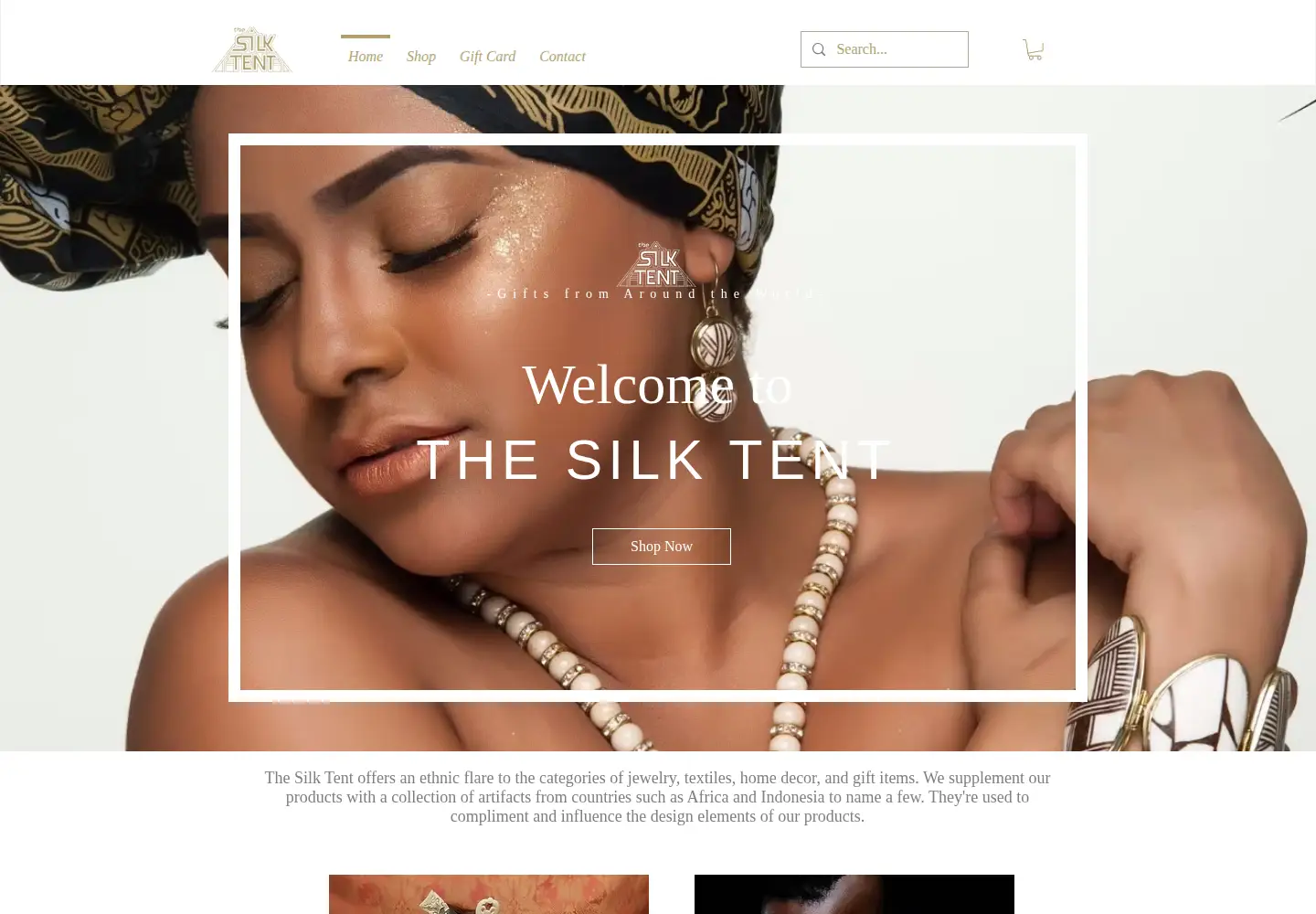Captured homepage of thesilktent.com in the current scan