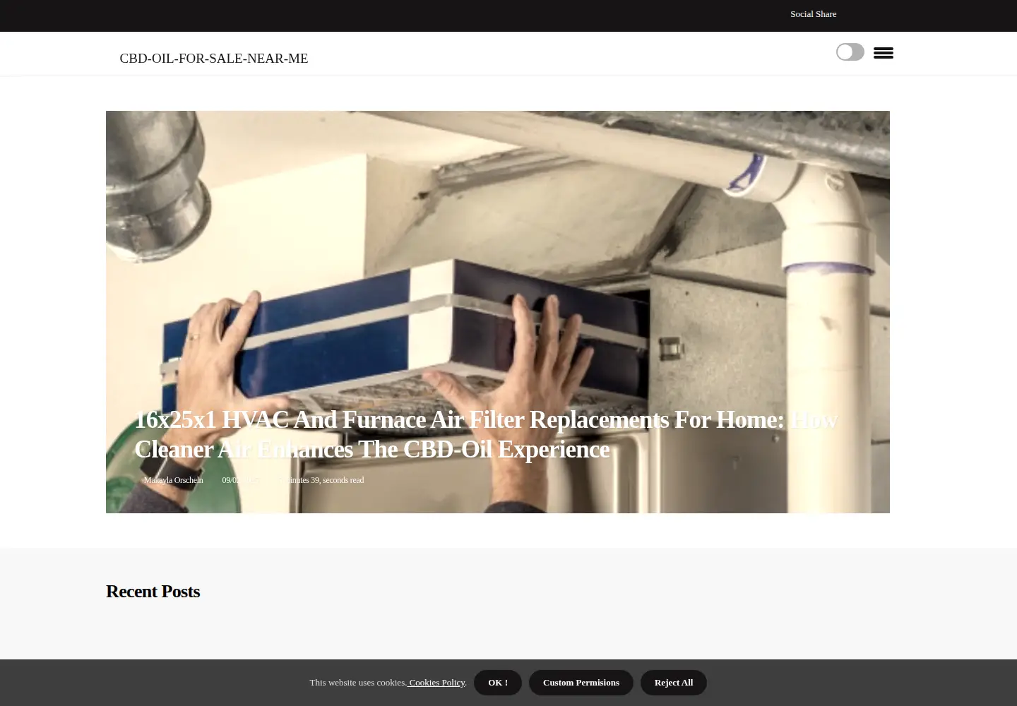 Captured homepage of cbd-oil-for-sale-near-me.com in the current scan