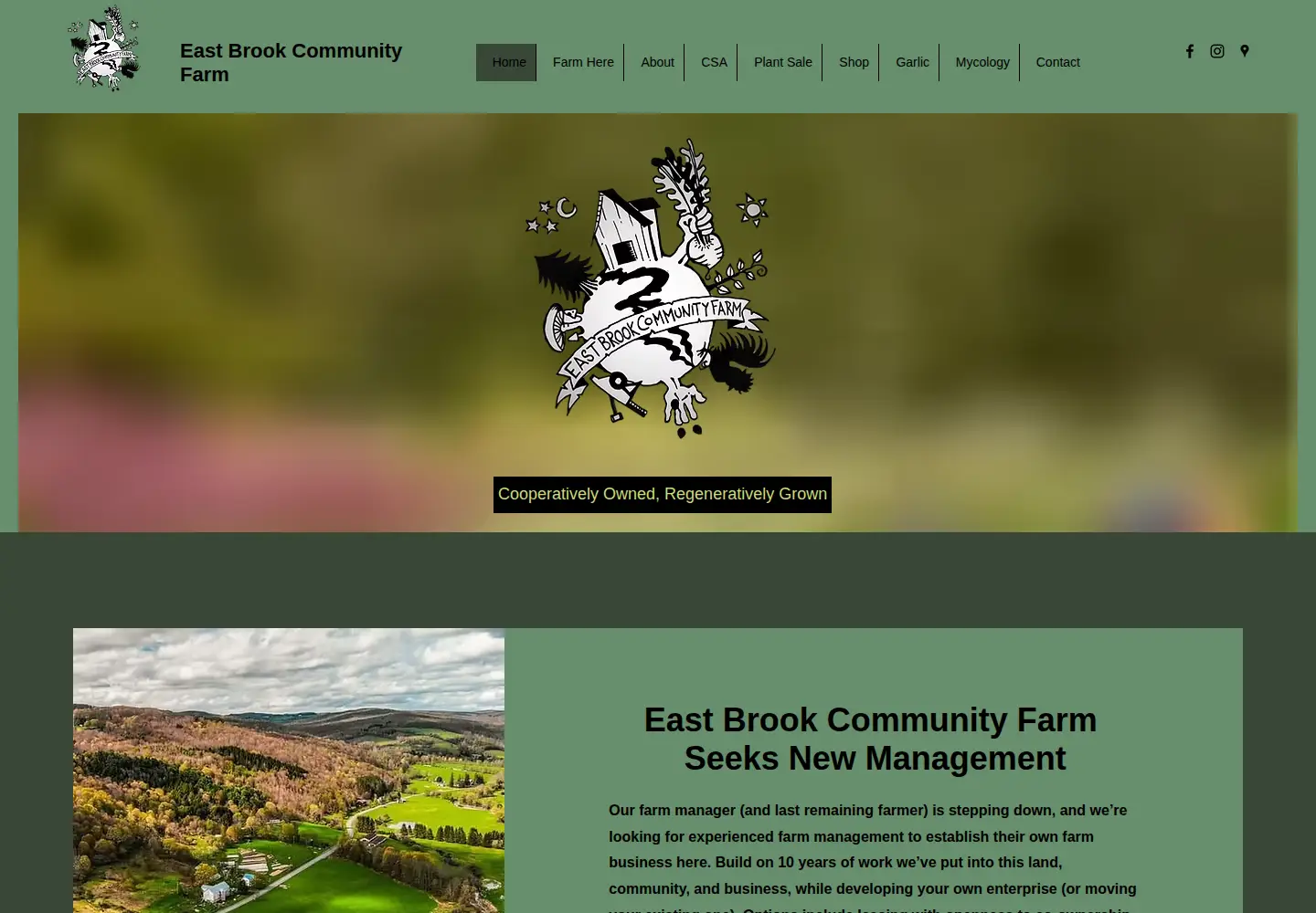 Screenshot of eastbrookfarm.com