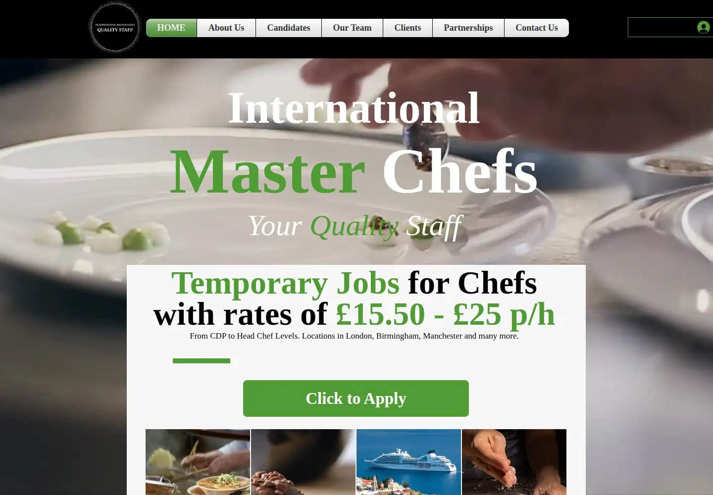 Screenshot of internationalmasterchefs.com