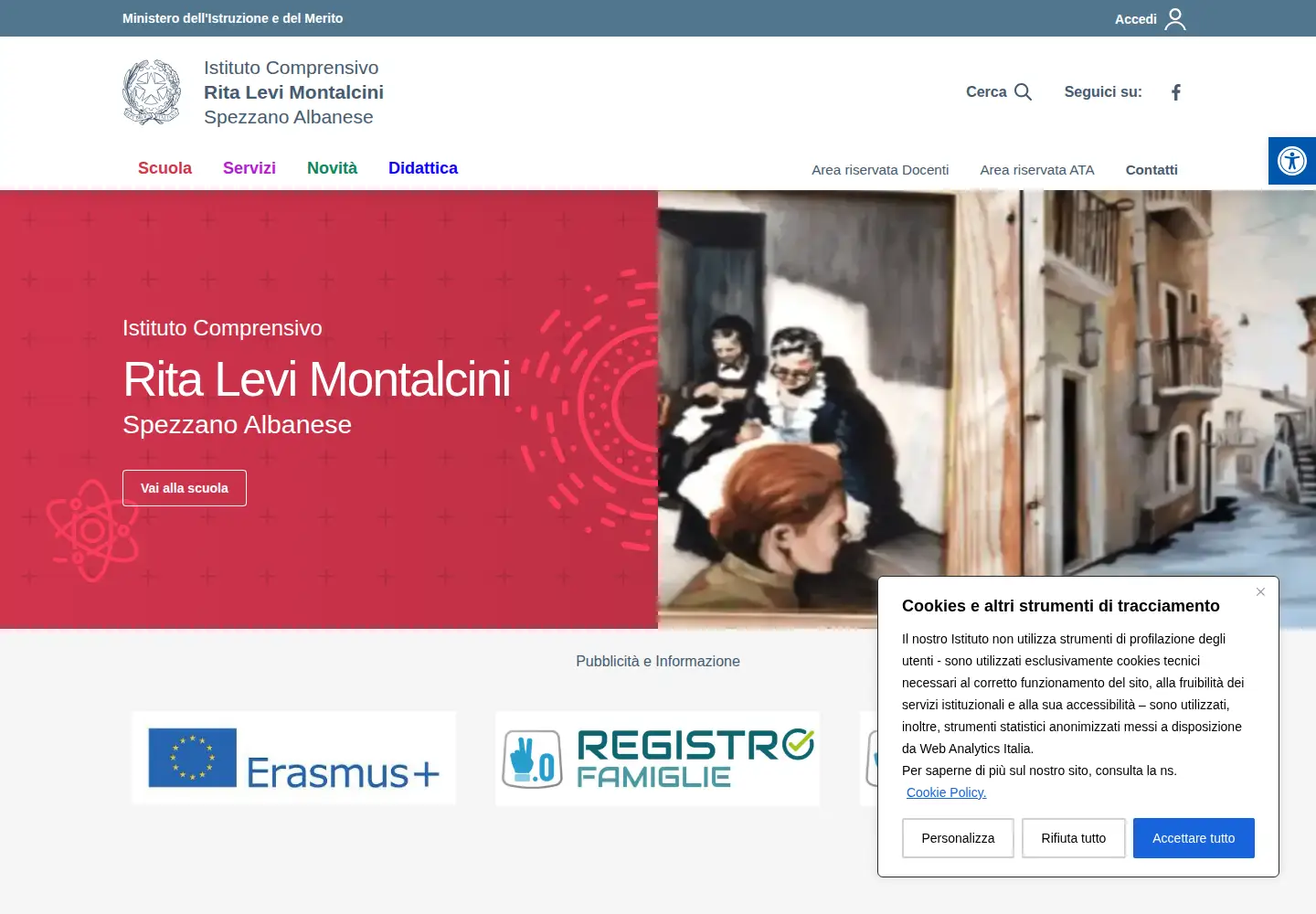 Screenshot of icspixana.edu.it