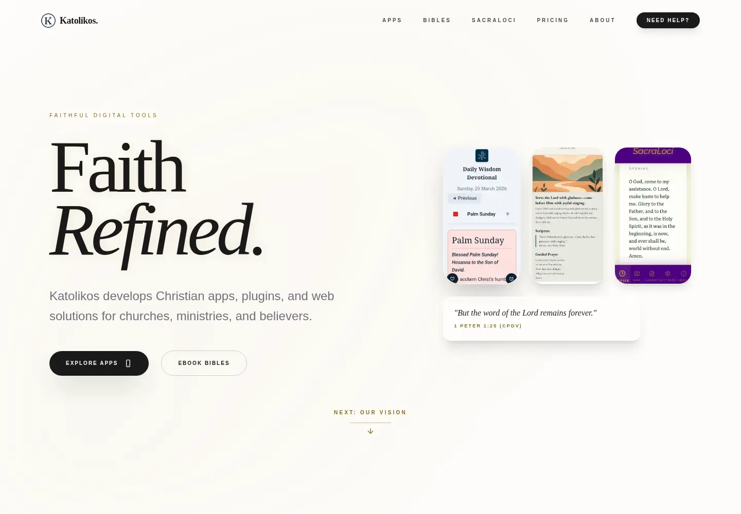 Screenshot of katolikos.com