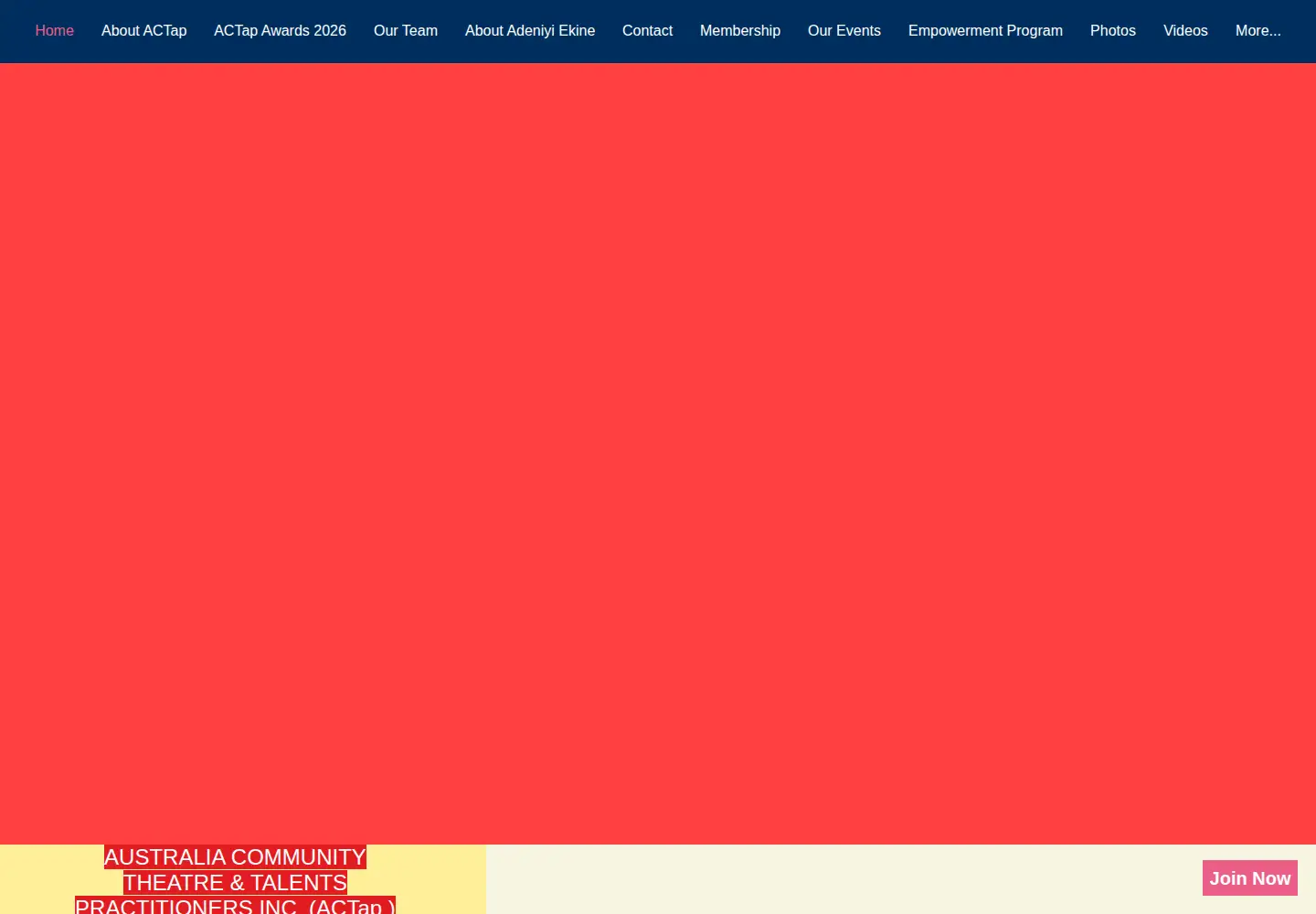 Screenshot of australiancommunitytalents.org