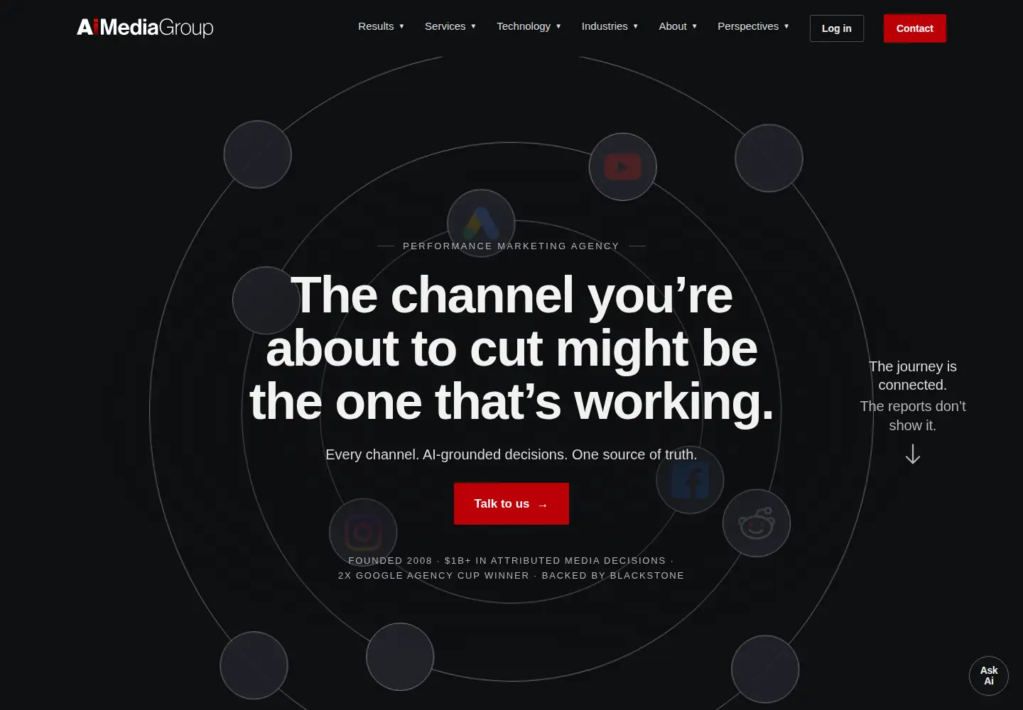Screenshot of aimediagroup.com