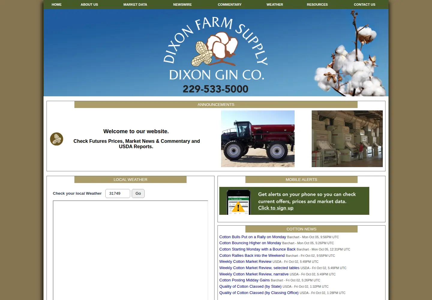 Screenshot of dixongin.com