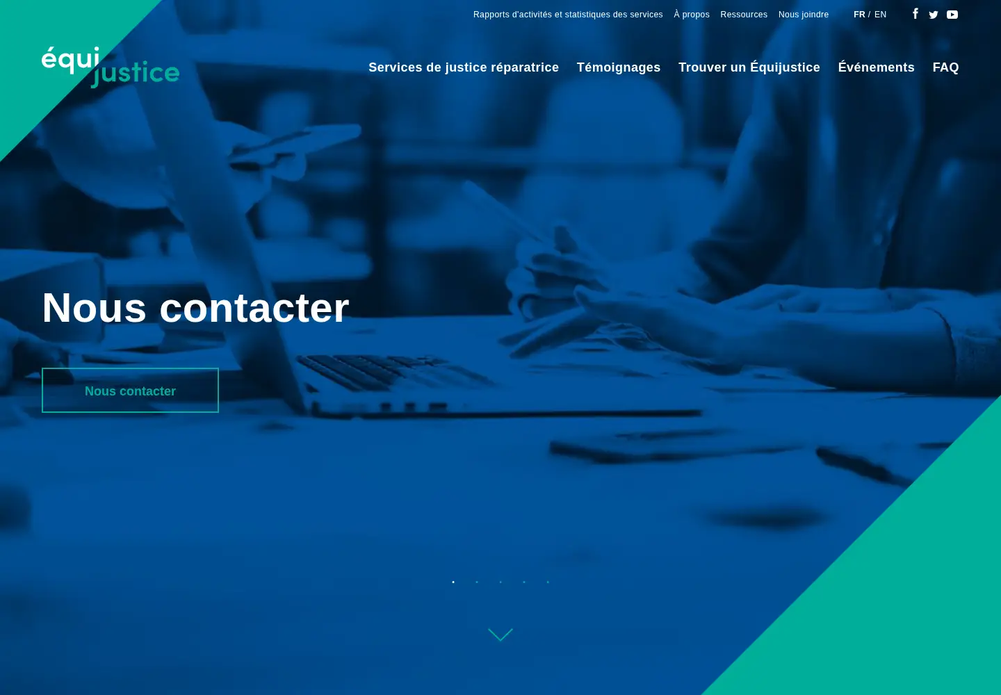 Screenshot of equijustice.ca