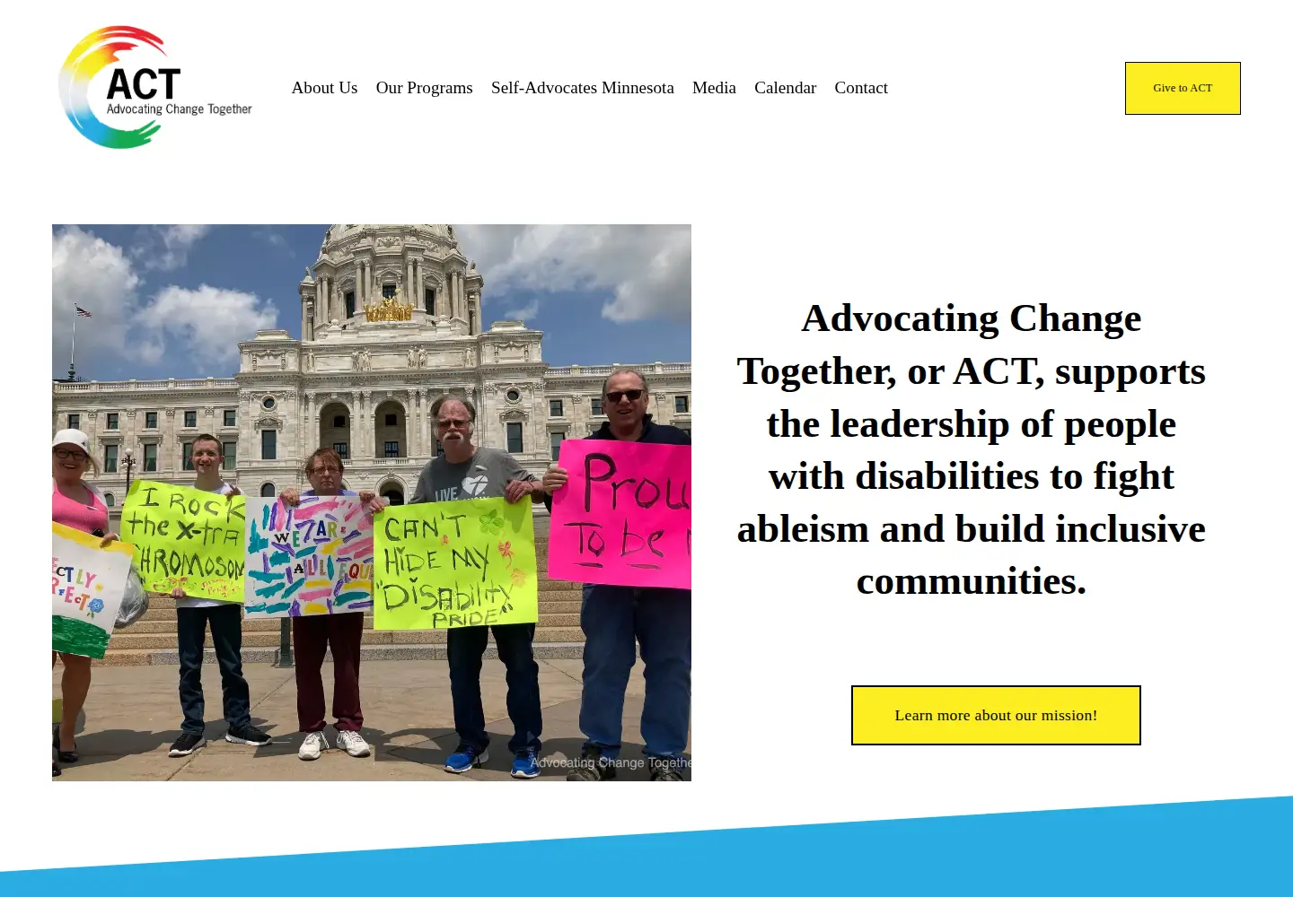 Screenshot of selfadvocacy.org