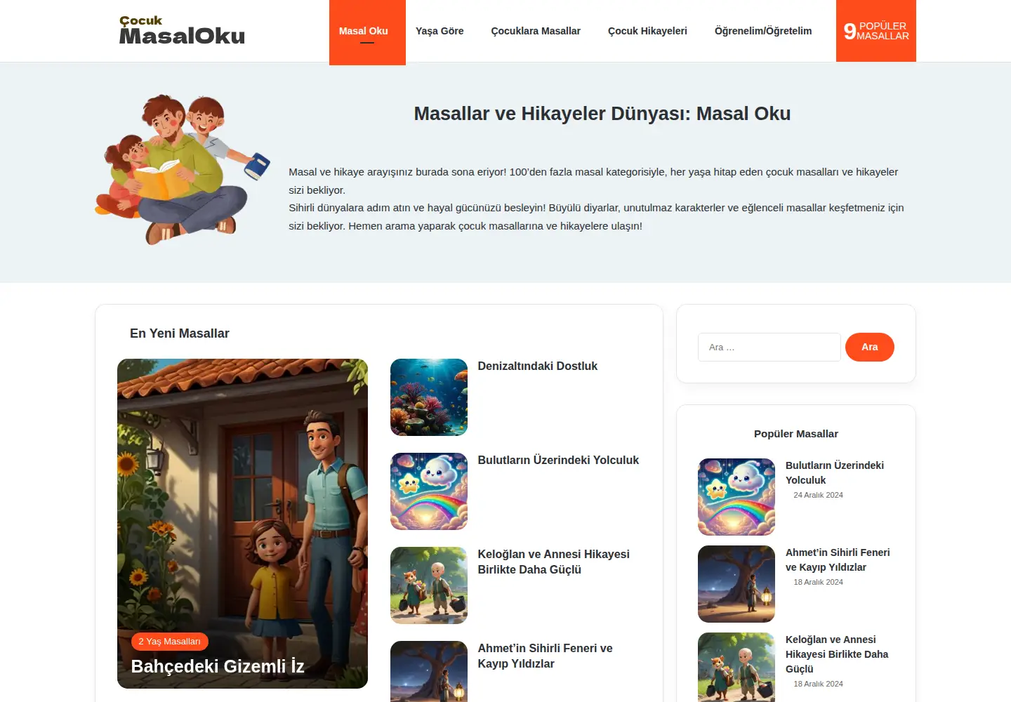 Captured homepage of cocukmasaloku.com in the current scan