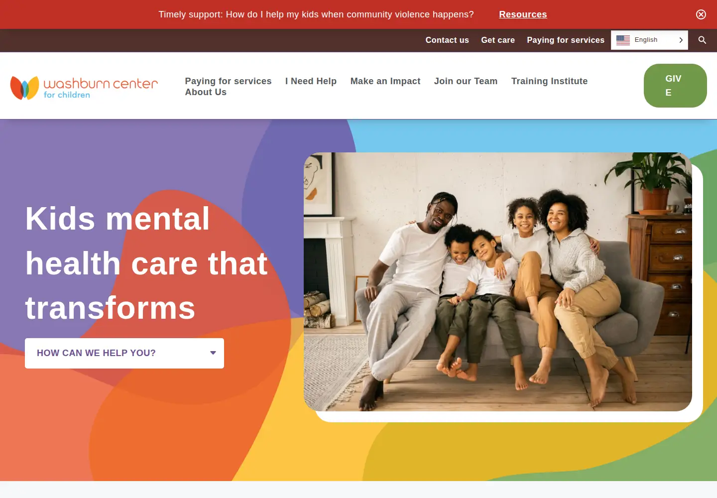 Screenshot of washburn.org