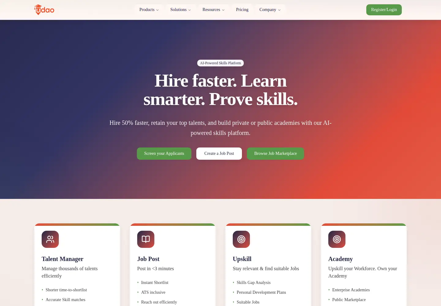 Screenshot of udao.org