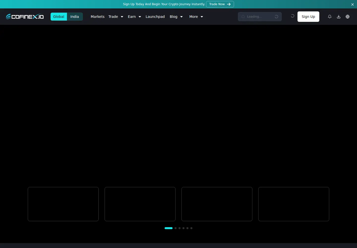 Screenshot of cofinex.io