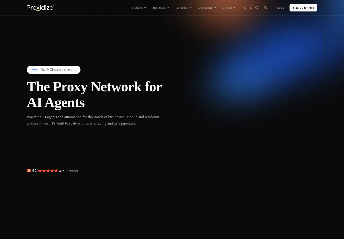 Screenshot of proxidize.com
