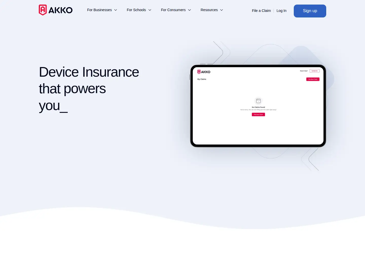 Captured homepage of getakko.com in the current scan