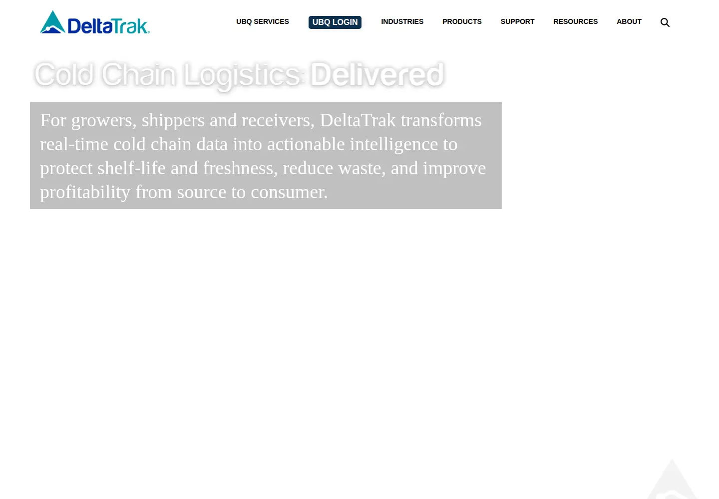 Screenshot of deltatrak.com