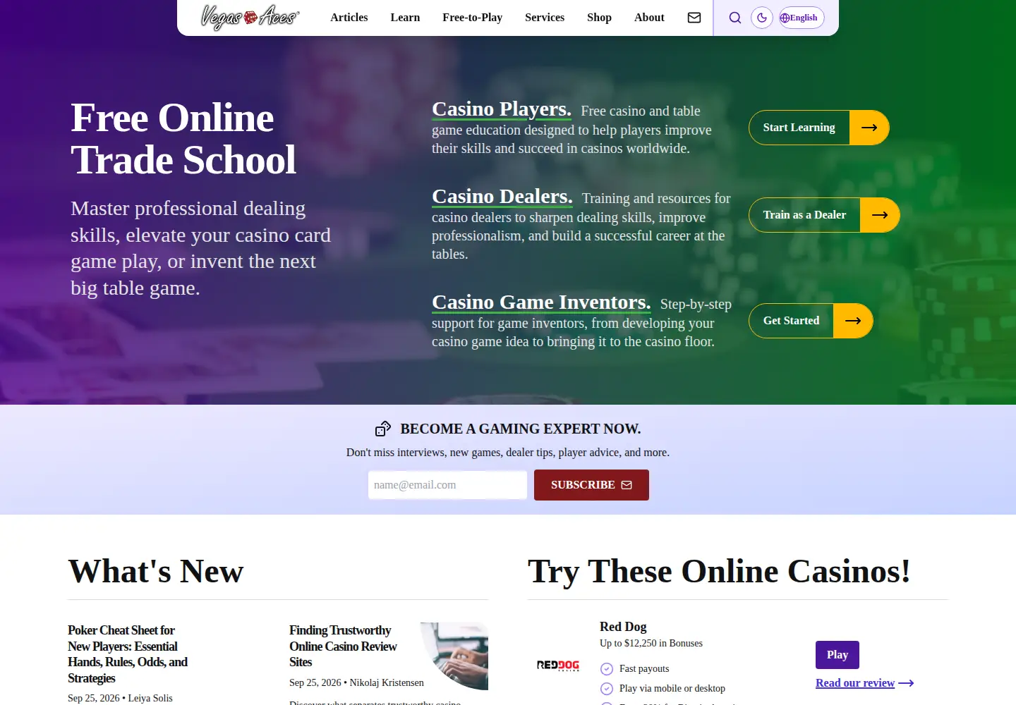 Screenshot of vegas-aces.com