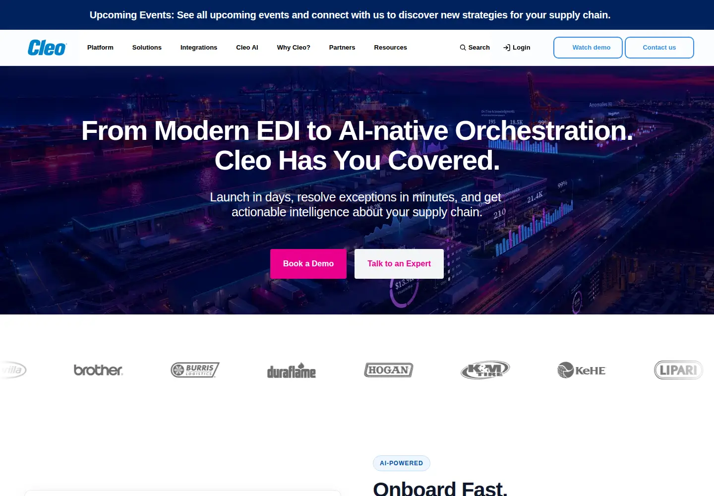 Screenshot of cleo.com
